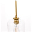 Living District Collier 1 Light Brass and Clear Glass Pendant
