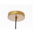Living District Collier 1 Light Brass and Clear Glass Pendant