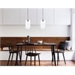 Living District Collier 1 Light Chrome and Clear Glass Pendant