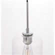 Living District Collier 1 Light Chrome and Clear Glass Pendant