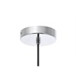 Living District Collier 1 Light Chrome and Clear Glass Pendant