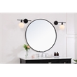 Living District Gene 1 Light Black and Frosted White Glass Right Wall Sconce