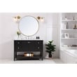 Living District Collier 1 Light Brass and Frosted White Glass Right Wall Sconce