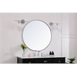 Living District Collier 1 Light Chrome and Frosted White Glass Right Wall Sconce