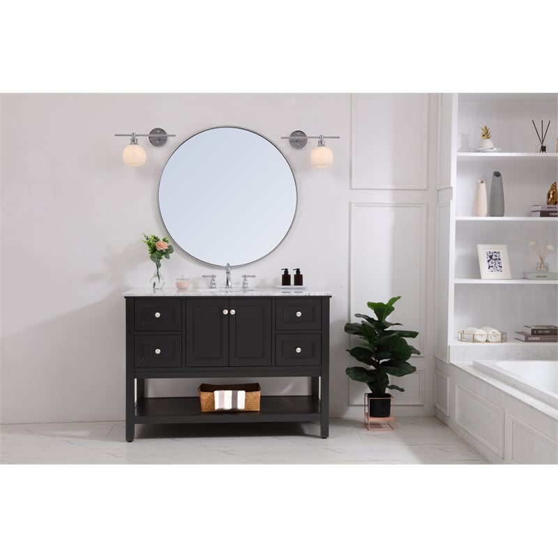 Living District Collier 1 Light Chrome and Frosted White Glass Right Wall Sconce