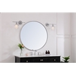 Living District Gene 1 Light Chrome and Clear Glass Left Wall Sconce