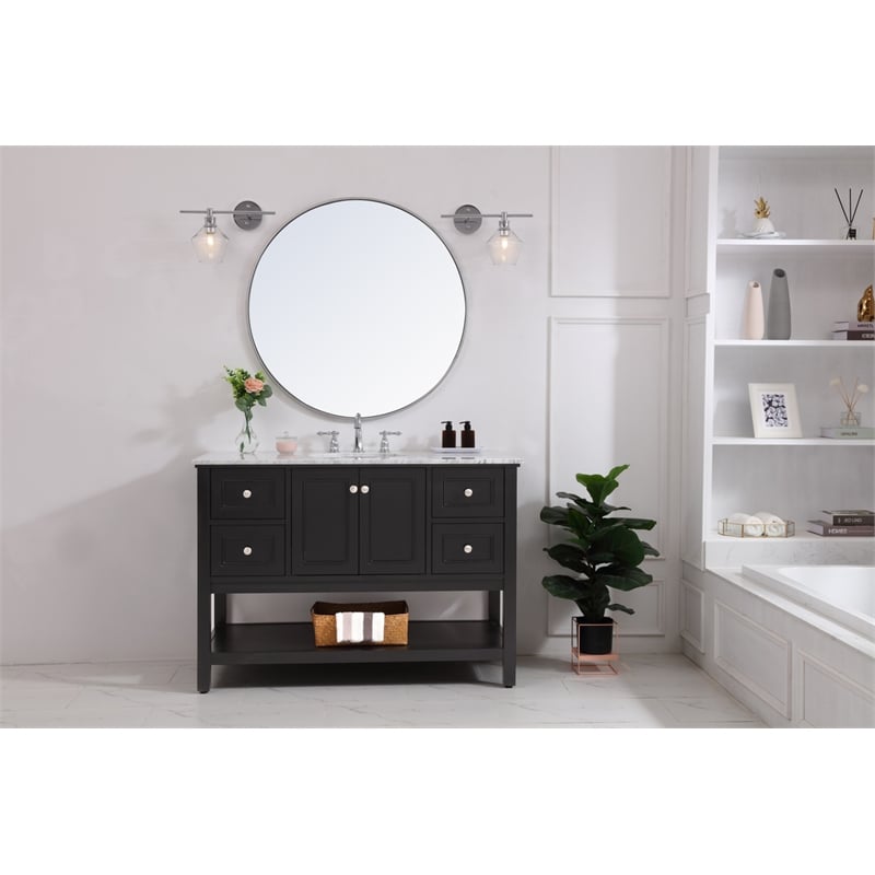Living District Gene 1 Light Chrome and Clear Glass Left Wall Sconce