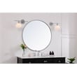 Living District Collier 1 Light Chrome and Frosted White Glass Left Wall Sconce