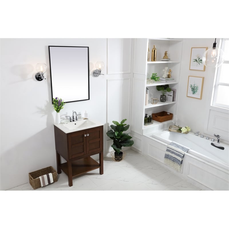 Living District Collier 1 Light Chrome and Clear Glass Wall Sconce