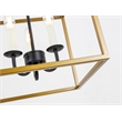 Living District Eclipse 3 Light Brass and Black Pendant