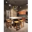 Living District Eclipse 4 Light Brass and Black Pendant