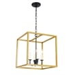 Living District Eclipse 4 Light Brass and Black Pendant