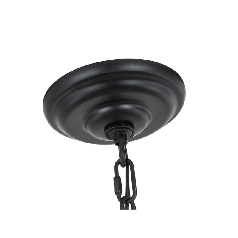 Living District Eclipse 4 Light Brass and Black Pendant