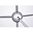 Living District Eclipse 6 Lights Chrome Pendant With Clear Glass