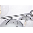 Living District Eclipse 6 Lights Chrome Pendant With Clear Glass