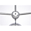 Living District Eclipse 6 Lights Chrome Pendant With Clear Glass