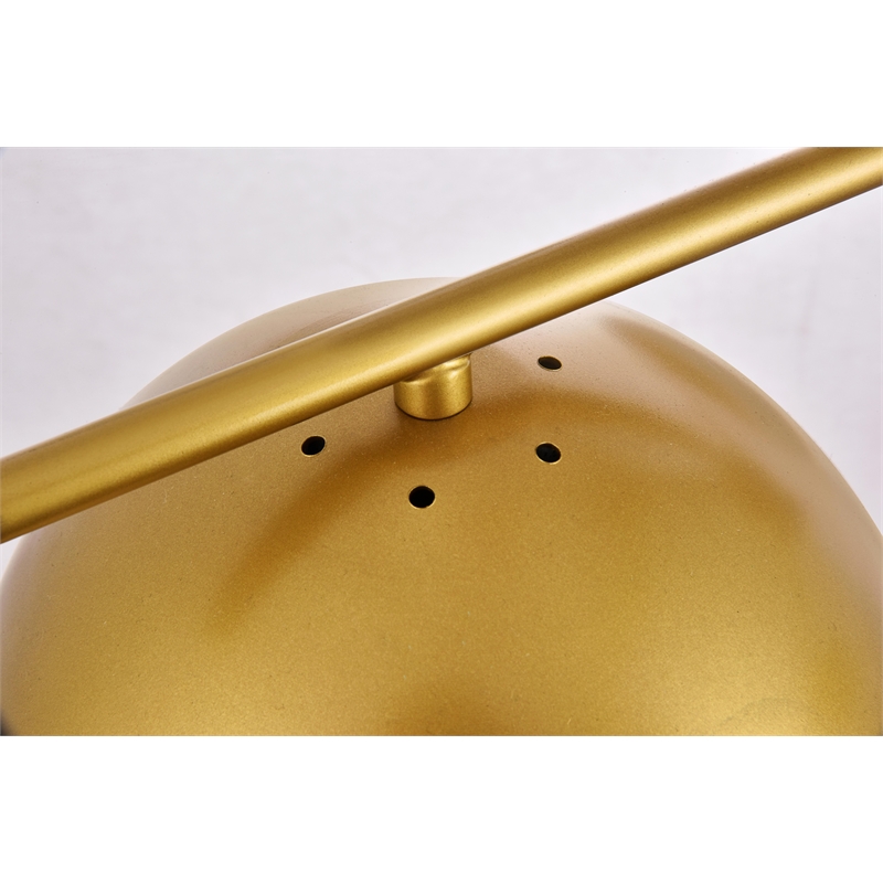 Living District Eclipse 6 Lights Brass Pendant With Clear Glass