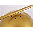 Living District Eclipse 6 Lights Brass Pendant With Clear Glass