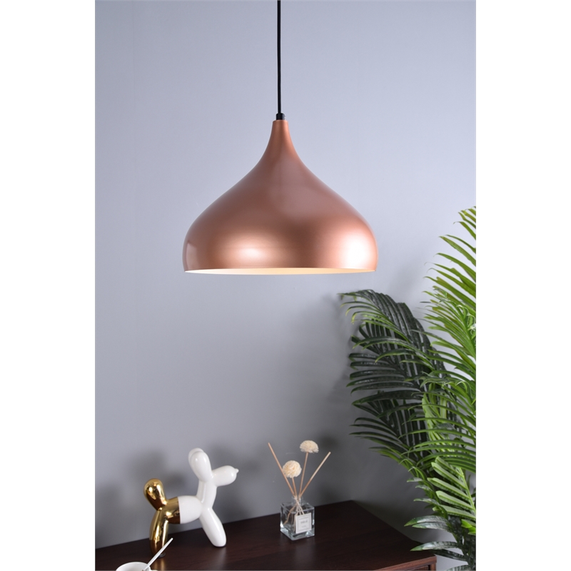 Living District Circa 1 Light Honey Gold Pendant