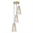 Living District Modesta 3 Light Brass Pendant