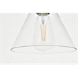 Living District Histoire 3 Light Brass and Black Pendant