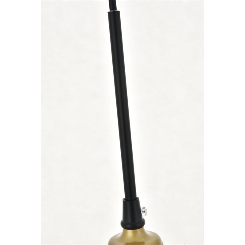 Living District Etude 3 Light Brass and Black Pendant