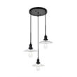 Living District Waltz 3 Light Black Pendant