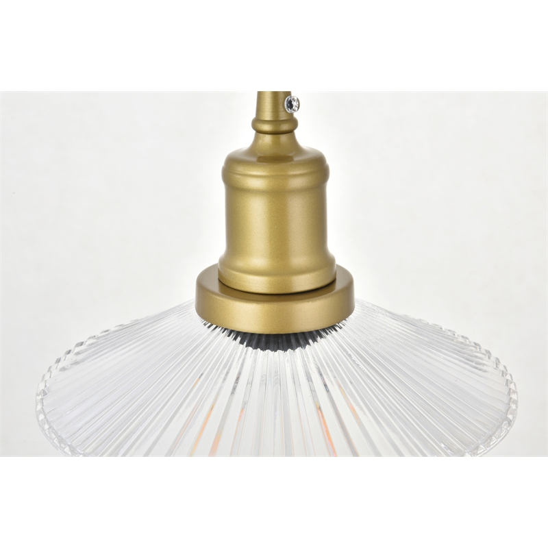 Living District Waltz 3 Light Brass Pendant