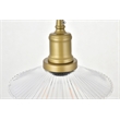 Living District Waltz 3 Light Brass Pendant