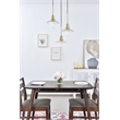 Living District Waltz 3 Light Brass Pendant