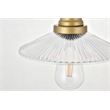 Living District Waltz 3 Light Brass Pendant
