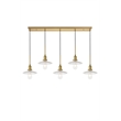 Living District Waltz 5 Light Brass Pendant