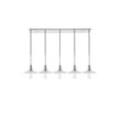 Living District Waltz 5 Light Chrome Pendant