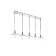 Living District Waltz 5 Light Chrome Pendant