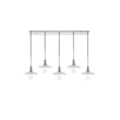 Living District Waltz 5 Light Chrome Pendant
