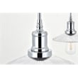 Living District Waltz 5 Light Chrome Pendant