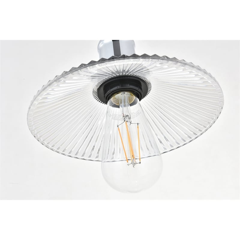 Living District Waltz 5 Light Chrome Pendant