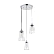 Living District Auspice 3 Light Chrome Pendant