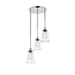 Living District Auspice 3 Light Chrome Pendant