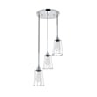Living District Auspice 3 Light Chrome Pendant