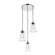 Living District Auspice 3 Light Chrome Pendant