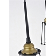 Living District Auspice 3 Light Brass and Black Pendant