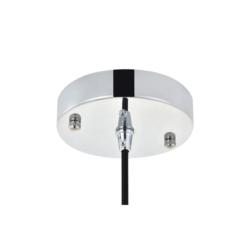 Living District Auspice 1 Light Chrome Pendant