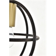 Living District Octavia 1 Light Brass and Dark Brown Pendant