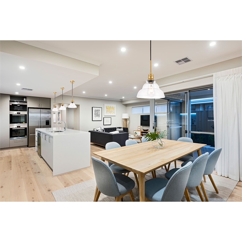 Living District Gil 1 Light Brass and Clear Seeded Glass Pendant