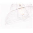 Living District Gil 1 Light Brass and Clear Seeded Glass Pendant