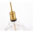Living District Gil 1 Light Brass and Clear Seeded Glass Pendant