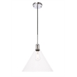 Living District Hugh 1 Light Chrome and Clear Glass Pendant