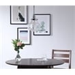 Living District Lyle 1 Light Chrome and Clear Seeded Glass Pendant