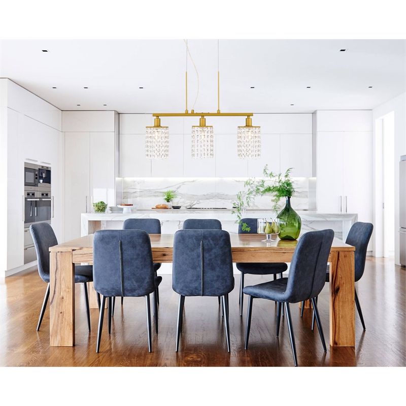 Living District Taylor 3 Light Brass Pendant